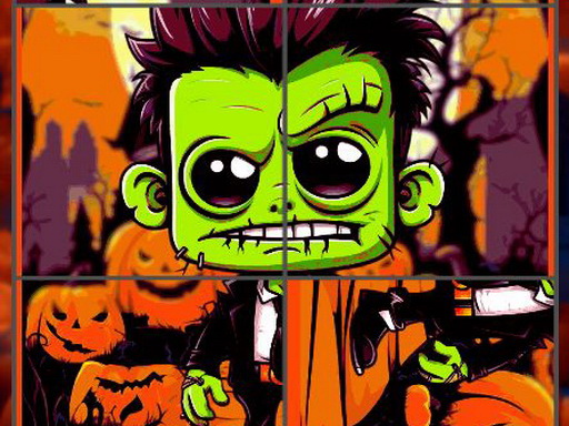 Franky & Vampire Halloween Puzzle_img